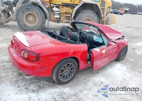 1999 Mazda Mx-5 Miata Leather Pkg/Popular Equipment Pkg/Sports Pkg/Touring Pkg z USA, uszkodzony, nr VIN JM1NB3532X0111342